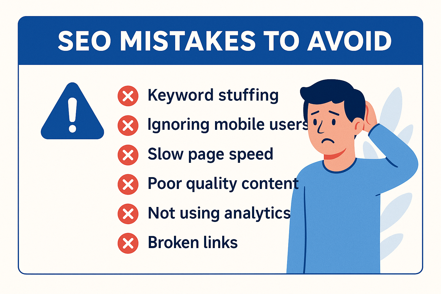SEO Mistakes to Avoid SEO Mistakes to Avoid