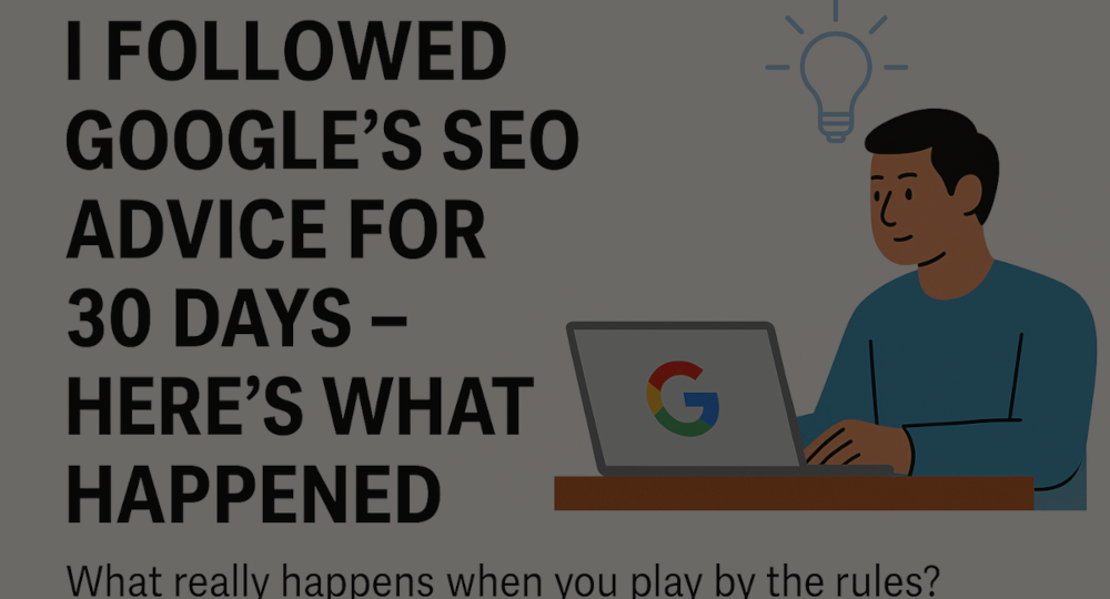 I Followed Google’s SEO Advice for 30 Days – Here’s What Happened